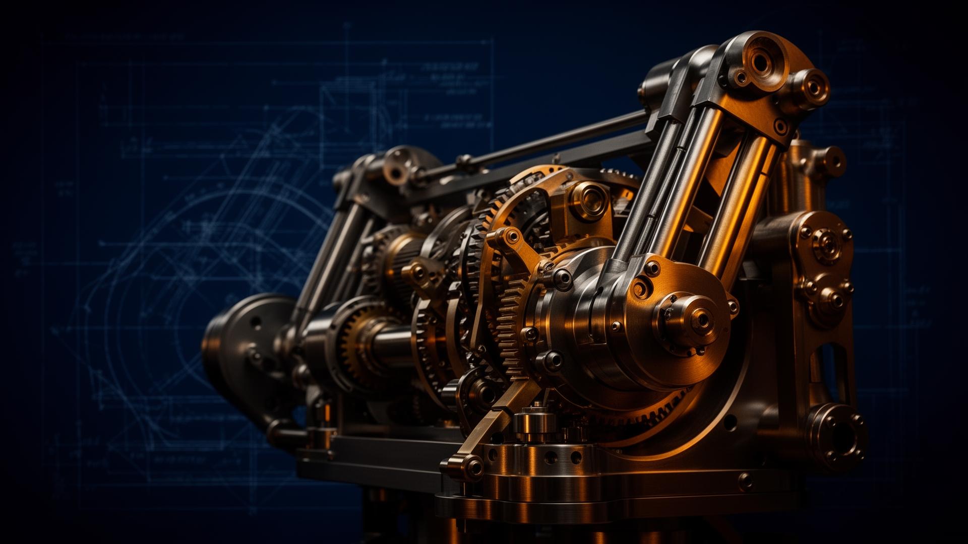 Precision-engineered industrial machine prototype